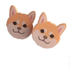 Japanese AKITA Dog Stud Earrings